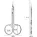 CGBE Professional Curved Tip Cheek Scissors | Extra Fine & Sharp Stainless Steel for Cuticle Eyebrow & Eyelash Precision | 1-Piece Round Handle - Buy Online on GoSupps.com
