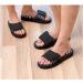 Innovagoods Plantar Fasciitis Slipcase - Acupuncture Massage Slippers with 41 Points Velcro Fastener Size S - Relief for Foot Pain Black White Red - Buy Online on GoSupps.com