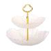 BKSYOFU Crystal Layered Tray, Petal Dessert Snack Tray, High-end Living Room Gold-plated and Home Glass