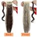 Buy Ponytail Clip-In Braid Extensions | Realistic Brown & Blonde Wavy Hair | 50cm Hair Stretching Extensions - Buy Online on GoSupps.com