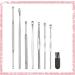 Stainless Steel Ear Cleaner Set - 8pcs for Earwax Removal and Individual Health Care - Buy Online on GoSupps.com
