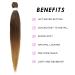 26 Inch Ombre Pre Stretched Braiding Hair Extension 8 Packs - Professional Synthetic Fiber for Twist Braids - Hot Water Setting - Ideal for Black Women (1B/30/27) - Buy Online on GoSupps.com