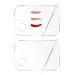 Drerio 2-Piece Clear Makeup Palette Set with Spatula | Portable Acrylic Mixing Tools for Eyeshadow & Lipstick - Buy Online on GoSupps.com