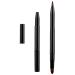 WLLHYF Lip Makeup Brushes Professional Double Sided Retractable Lip Brush Applicators Portable Travel Foundation Lip Exfoliating Lipstick with Cap for Women and Girls (Black)