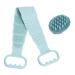 Ladysen Silicone Back Shower Brush and Scalp Massager   Deep Clean & Exfoliating for Women and Men Green