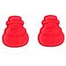 PRETYZOOM Cupcake 2 Pcs Baking Mold Silicone Molds Christmas Silicone Cutter Clay Molds Cake Mold Fondant Mold Biscuit 17.8X15.5X3CM As Shown
