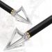 Feyachi Hunting Broadheads 100 Grain Stainless Steel Fixed Blade Arrow Tips - Pack of 6 - Buy Online on GoSupps.com