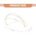 Beaupretty 2-Piece Simple Hair Ties & Metal Headbands for Women - Elegant Wedding Tiara Thin Gold Hair Bands - Buy Online on GoSupps.com