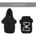 EXPAWLORER Bad to The Bone Dog Hoodie with Hat - Small Black - Buy Online on GoSupps.com