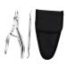 Mikinona 1 Set Manicure 2-piece Set Nail Trimmer Nail Pedicure Tools Manicure Trimmer Nail Care Tool Nail Clippers Trimmer Home Nail Pliers Cuticle Trimmer Stainless Steel 2 Piece Set