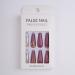 Xerling Bling Glitter Rhinestones Press-On Nails | 24Pcs Long Coffin Tips with Charms | Stylish False Nails Designs for Women & Girls - Buy Online on GoSupps.com