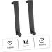 jojofuny 2pcs Door Hook Hat Wall Hanger Wall Mounted Clothes Rack Towel Valet Hat Hooks Hanging Door No Trace 21x4.5cm Black - Buy Online on GoSupps.com