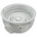 Bicrops Ceramic Shaving Soap Bowl For Men, Non-slip Handle, Wide Mouth, Large Capacity, Easier to Lather-White& Black