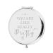 Valentines Day Compact Mirror Gift for Girlfriend Women for Her Birthday Graduation Cool Makeup Mirror for Sister Daughter Best Friend Wedding for Wife Mom