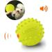 Laroo Dog Toys - Durable Natural Rubber Squeaker Football for Small & Large Dogs (6.5cm Green) - International Shipping Available - Buy Online on GoSupps.com