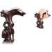 Rosewood Sculpture Crutch Old Man Walking Stick Walker Elderly Cane Wooden Cane Walking Stick for Men and Women Ideal for Men or Women with Active Outdoor decorate Selfless dedication - Buy Online on GoSupps.com