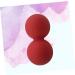 Fomiyes Oltnuss Yoga Peanut Ball | Silicone Massage Ball for Plantar Fasciitis Relief | Double Massage Fitness Tool - Red - Buy Online on GoSupps.com