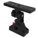 Fish finder assembly universal 360-degree turn fish finder bracket electronic fish finder holder for kayak assembly plate fish finder accessories for marine boat yacht