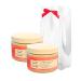 Bath & Body Works Aroma NEROLI BLOSSOM & BERGAMOT Salt Body Scrub 2-piece Gift Set with a Red Bow for Holidays 17 oz