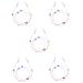 SBTRKT 5 piece of alloying eye chain rust-free waterproof beautiful design non-slip fall-proof suitable for sunglasses sunglasses old flower mirrors white