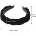 XNIVUIS 2 Pieces Headbands for Women Hair Bands for Girls Velvet Headbands Fabric Hair Band Accessories Elastic Head Wrap No Slip Braided Hairband Cute Outdoor Hair Accessories (Black) - Buy Online on GoSupps.com