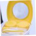 Buifulsic Cartoon Lens Container 2-Pack Travel Case for Contact Lenses with Mirror Yellow Caricature Design - Buy Online on GoSupps.com