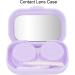 Buy Portable Mini Contact Lens Case Kit - Travel Storage Holder with Mirror (Purple) | Best Online Shop for Contact Lens Accessories - Buy Online on GoSupps.com