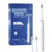 Ultra-Sonic Toothbrush - 2X Brushheads - 4X Modes - Normal Gentle Whitening Massage - Built-in-Timer - FDA Registered