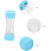 Solustre 5-Pack Contact Lens Containers - Colored & Fake Lenses Travel-Friendly Makeup Remover | Durable ABS Plastic - Buy Online on GoSupps.com