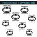 Genuine Hematite Rings Set - 24 Pieces Non-Magnetic Black Stone Rings for Negative Energy - Sizes 6-13 | Teen Girl Cool Jewelry - Buy Online on GoSupps.com