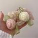 xbiez Hair Scrunchies Fairy Camellia Hair Ornament Elastic Hair Tie for Female and Young Girls Ponytail Holders Pink - Buy Online on GoSupps.com