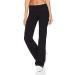 Vickyleb Women's Black Wide Leg Yoga Pants - XX-Large | Casual Loose Fit & Flare Style - Buy Online on GoSupps.com