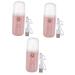 NOLITOY 3 Sets Humidifier Face Mist Sprayer Portable Facial Mister Sprayer Steamer Miss Pink Mini Abs
