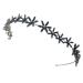 Metal Flower Headband Rhinestone Flower Hair Band Elegant Hair Hoop Hair Accessories for Women and Girls 1 Piece Dark Blue