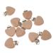 Natural Beech Wood Pacifier Clips - Heart Design | 10 Pack | Eco-Friendly Baby Accessories - Buy Online on GoSupps.com