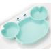 Silicone Suction Plate for Toddlers - Non-Slip Baby Bowl Dish - BPA Free - Microwave & Dishwasher Safe - Crab-cyan - Buy Online on GoSupps.com