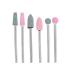 6pcs Stainless Steel Nail Drill Bits Set - Professional Grinding Heads for Dead Skin Removal & Polishing - 5 Types Available - Buy Online on GoSupps.com