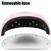 72W UV LED Nail Lamp - Professional Gel Polish Dryer with LCD Screen - Pink - Buy Online on GoSupps.com