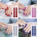  Cmeilau New UV Gel Nail Stickers Semi-Cured Gel Nail Stickers Gel Nail Films for Home DIY (Purple M) - Buy Online on GoSupps.com