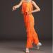 Adult Women's Fringe Latin Dance Pants - Black Tassel Performance Costume - Orange - Medium - Buy Online on GoSupps.com