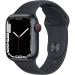 Apple Watch Series 7 GPS + Cellular, 45mm Midnight Aluminum Case with Midnight Sport Band - Regular (Renewed) GPS + Cellular 45mm Midnight