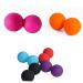 Minkissy Pilates equipment Myofascial release Professional tools extra solid massage ball fascia ball fitness weightlifting equipment yoga white cylinder sore muscles peanut roll medium rosy