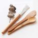 Face Mask Mixing Bowl Set - 4 In 1 DIY Clay Mask Kit with Brush & Spatula | Bamboo Mixing Tools for Facial Masks - Buy Online on GoSupps.com