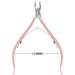 Stainless Steel Professional Cuticle Nippers - Best Pink Cutters and Remover for Manicure and Pedicure - Buy Online on GoSupps.com