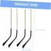 4 Pairs Healeved Glasses Replacement Legs & Repair Set | Thin Padding Screws & Clips for Men & Women - Golden Metal 14x3cm - Durable Eyewear Accessories - Buy Online on GoSupps.com