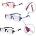 Lightweight TR Rimless Reading Glasses for Men Women Trendy Tinted Lens Bifocal Blue Light Blocking Readers(Couleur:Noir Grandeur:1.5x) - Buy Online on GoSupps.com