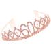 Minkissy Birthday Crown 60th Rhinestone Birthday Tiara with Comb Crystal Princess Tiara Headband for Birthday Party(Rose Gold) - Buy Online on GoSupps.com