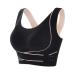 Wireless Lifting Comfy Sports Wear Bra,Shaping & Powerful Lifting Bra,Front Cross Side Buckle Push Up Bra Black XL(60-70kg)