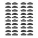 JIHUOO 20 Pairs Silicone Nose Pads Eyeglass Pads Glasses Pads Self-Adhesive Nose Pads for Glasses Sunglasses Black