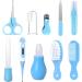 Joyeee Baby Grooming Kit 10PCS Newborn Care Set with Scissors & Finger Puppet - Blue | Portable Nursery Infants Kit for Travel & Home Use - Buy Online on GoSupps.com